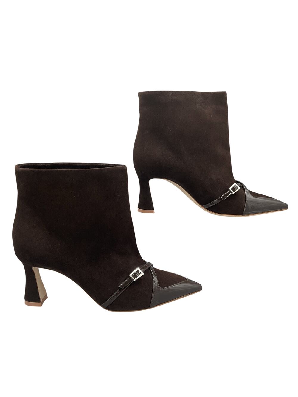NEW Malone Souliers Women’s Denise Pointed Toe Booties Ebony Size 8